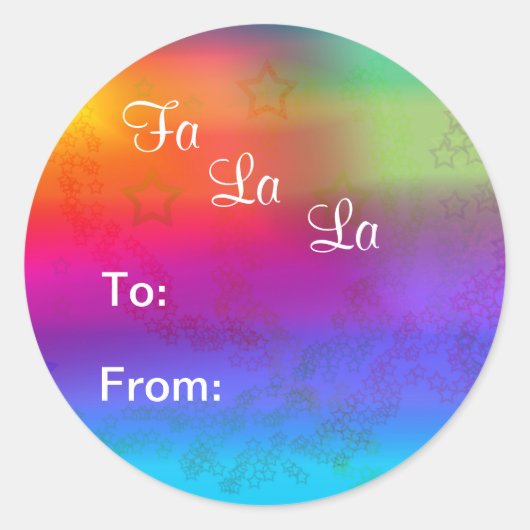 Sticker Rond Fa La La (Devant)