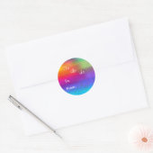 Sticker Rond Fa La La (Enveloppe)