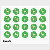 Sticker Rond Fa La La Llama ! (Feuille)