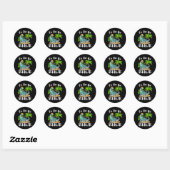 Sticker Rond Fa Ra Ra Rawr Long Cou Dinosaure Été Noël (Feuille)