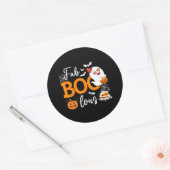 Sticker Rond Fab Boo Lous Cute Ghost Halloween (Enveloppe)
