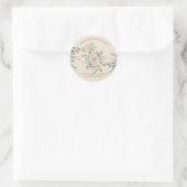 Sticker Rond Fabricant de nourriture Boho Chic de cuisson monog (Sac)