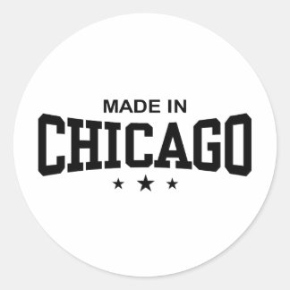 Sticker Rond Fabriqué À Chicago