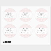 Sticker Rond Fabriqué à la main par - conception papillon (Feuille)