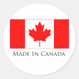 Sticker Rond Fabriqué au Canada