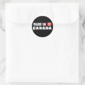 Sticker Rond Fabriqué au Canada (Sac)
