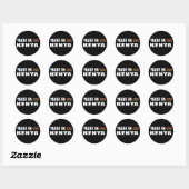 Sticker Rond Fabriqué au Kenya (Feuille)