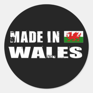 Sticker Rond Fabriqué au Pays de Galles