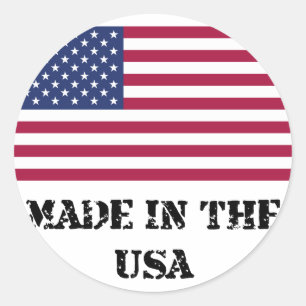 Sticker Rond Fabriqué aux Etats-Unis