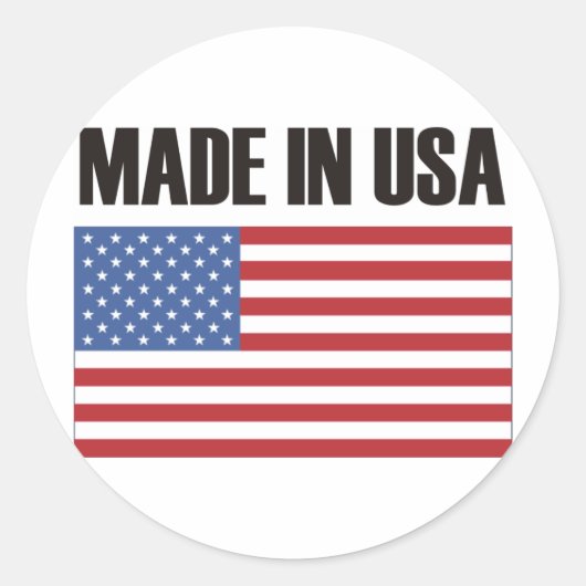Sticker Rond Fabriqué aux Etats-Unis Produits & Designs! (Devant)