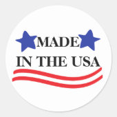 Sticker rond fabriqué aux USA (Devant)