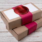 Sticker Rond Fabriqué Avec Aimant Acier Rouge Bourgogne Métalli