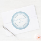 Sticker Rond Fabriqué avec amour (Enveloppe)