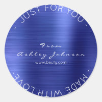 Fabriqué Avec Amour Acier Cobalt Bleu Métallique b