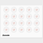 Sticker Rond Fabriqué avec amour boulangerie maison (Feuille)