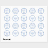 Sticker Rond Fabriqué avec amour Étiquettes-cadeaux maison Cann (Feuille)