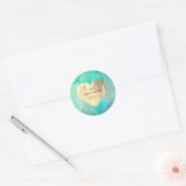 Sticker Rond Fabriqué Avec Amour Pour Vous Nom Ocean Tiffany Go (Enveloppe)