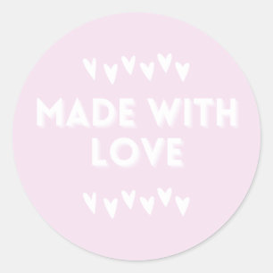 STICKER ROND FABRIQUÉ AVEC DES BÂTIMENTS AMOUREUX