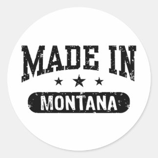 Sticker Rond Fabriqué Dans Le Montana