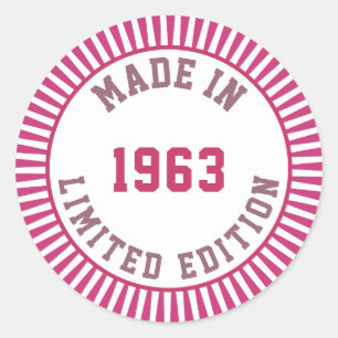Sticker Rond Fabriqué en 1963
