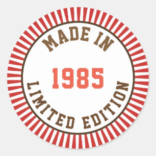 Sticker Rond Fabriqué en 1985