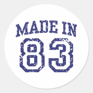 Sticker Rond Fabriqué en 83