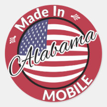 Fabriqué en Alabama mobile Drapeau étoiles et rayu