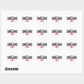 Sticker Rond Fabriqué En Angleterre (Feuille)