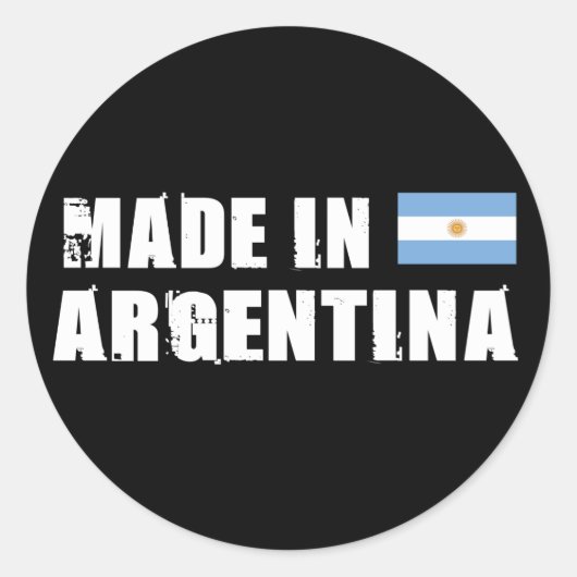 Sticker Rond Fabriqué en Argentine (Devant)