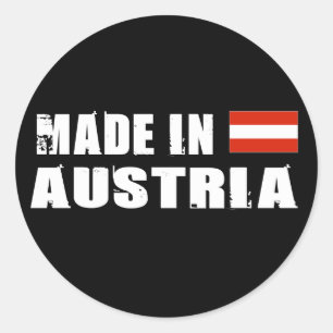 Sticker Rond Fabriqué en Autriche