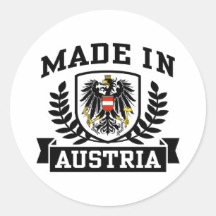 Sticker Rond Fabriqué En Autriche