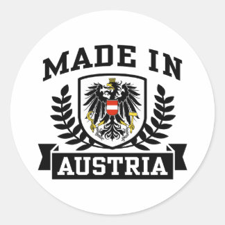 Sticker Rond Fabriqué En Autriche