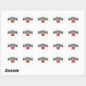 Sticker Rond Fabriqué En Autriche (Feuille)
