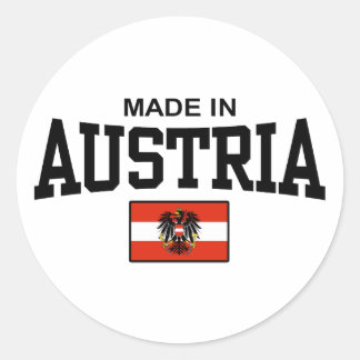 Sticker Rond Fabriqué En Autriche