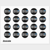 Sticker Rond Fabriqué en Écosse (Feuille)