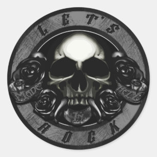 Sticker Rond Fabriqué en enfer