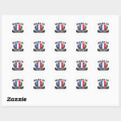 Sticker Rond Fabriqué En France (Feuille)