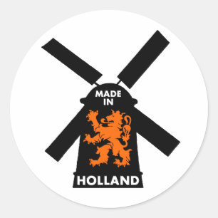 Sticker Rond Fabriqué En Hollande