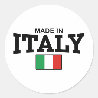 Sticker Rond Fabriqué en Italie