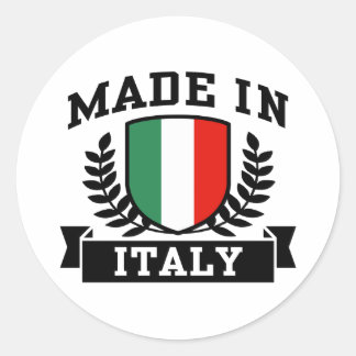 Sticker Rond Fabriqué en Italie