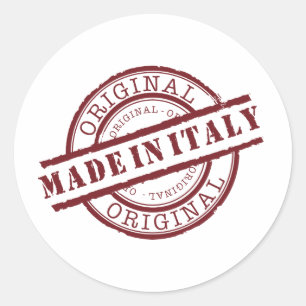 Sticker Rond Fabriqué en Italie
