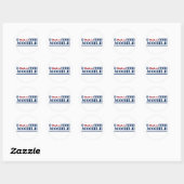 Sticker Rond Fabriqué en mobile (Feuille)