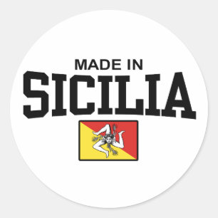 Sticker Rond Fabriqué en Sicile