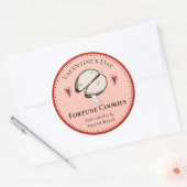 Sticker Rond Fabriqué maison Fortune Cookie Saint-Valentin do-i (Enveloppe)