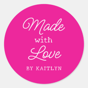 Sticker Rond Fabriqué sur mesure avec amour