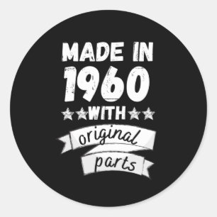 Sticker Rond fabriqués en 1960 avec des pièces d'origine,