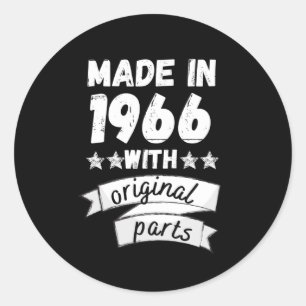 Sticker Rond fabriqués en 1966 avec pièces d'origine,