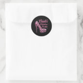 Sticker Rond Fabuleuse mariée de mère Joyeuse Mariage mariée (Sac)