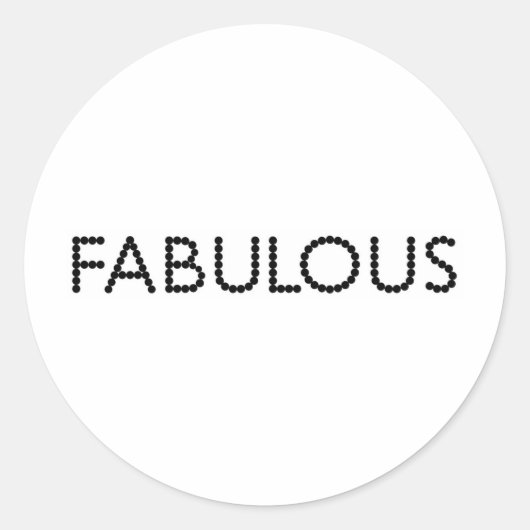 Sticker Rond Fabuleux (Devant)