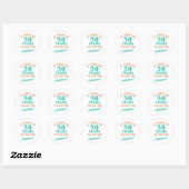 Sticker Rond Fabuleux 50e anniversaire (Feuille)
